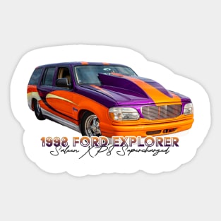 Customized 1998 Ford Explorer Saleen XP8 Supercharged Sticker